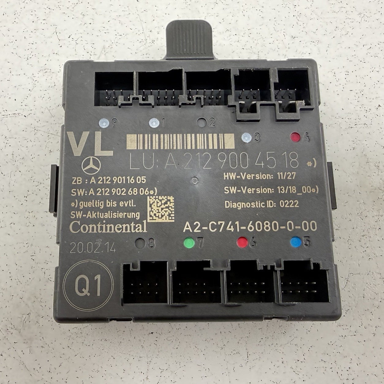 12-18 Mercedes W218 CLS550 Driver Left Front Door Control Module 2129004518 OEM