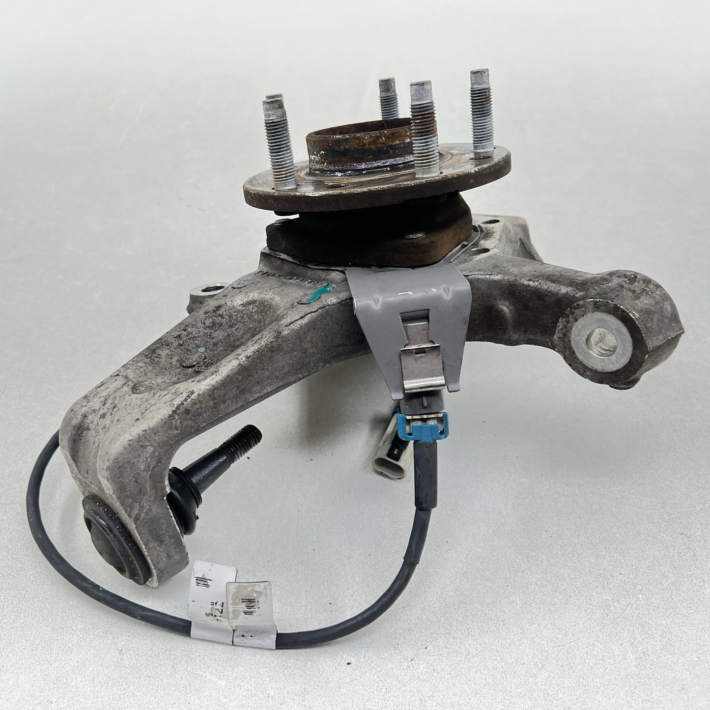 01-04 CORVETTE C5 Z06 LEFT FRONT SPINDLE KNUCKLE HUB WITH CONTROL ARM SET OEM