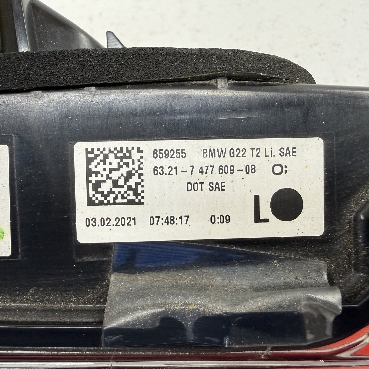 2021-2024 BMW M4 M440i 430i G22 G82 Left Rear Inner Trunk Taillight Lamp OEM