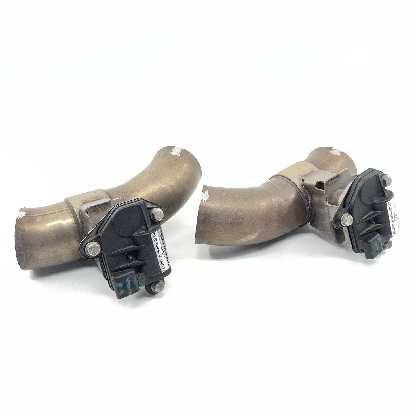 16-21 BMW M2 F87 Exhaust Muffler Cuts With Valve Actuator Pair OEM