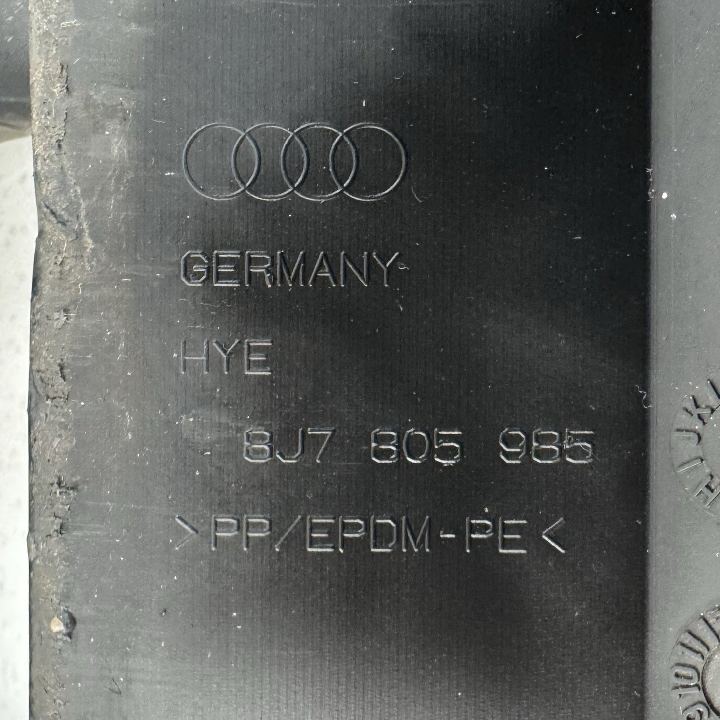 08-15 Audi TT Rear Underbody Belly Pan Sound Dampening 8J7825238 OEM