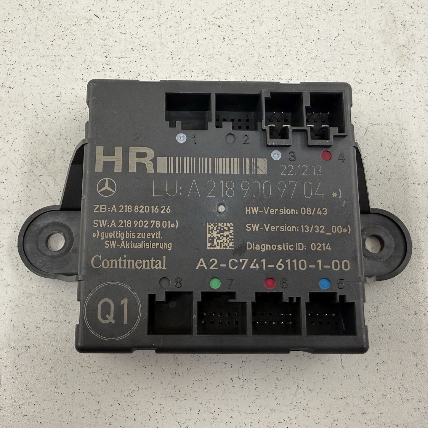 12-18 Mercedes W218 CLS550 Right Rear Door Control Module 2189009704 OEM