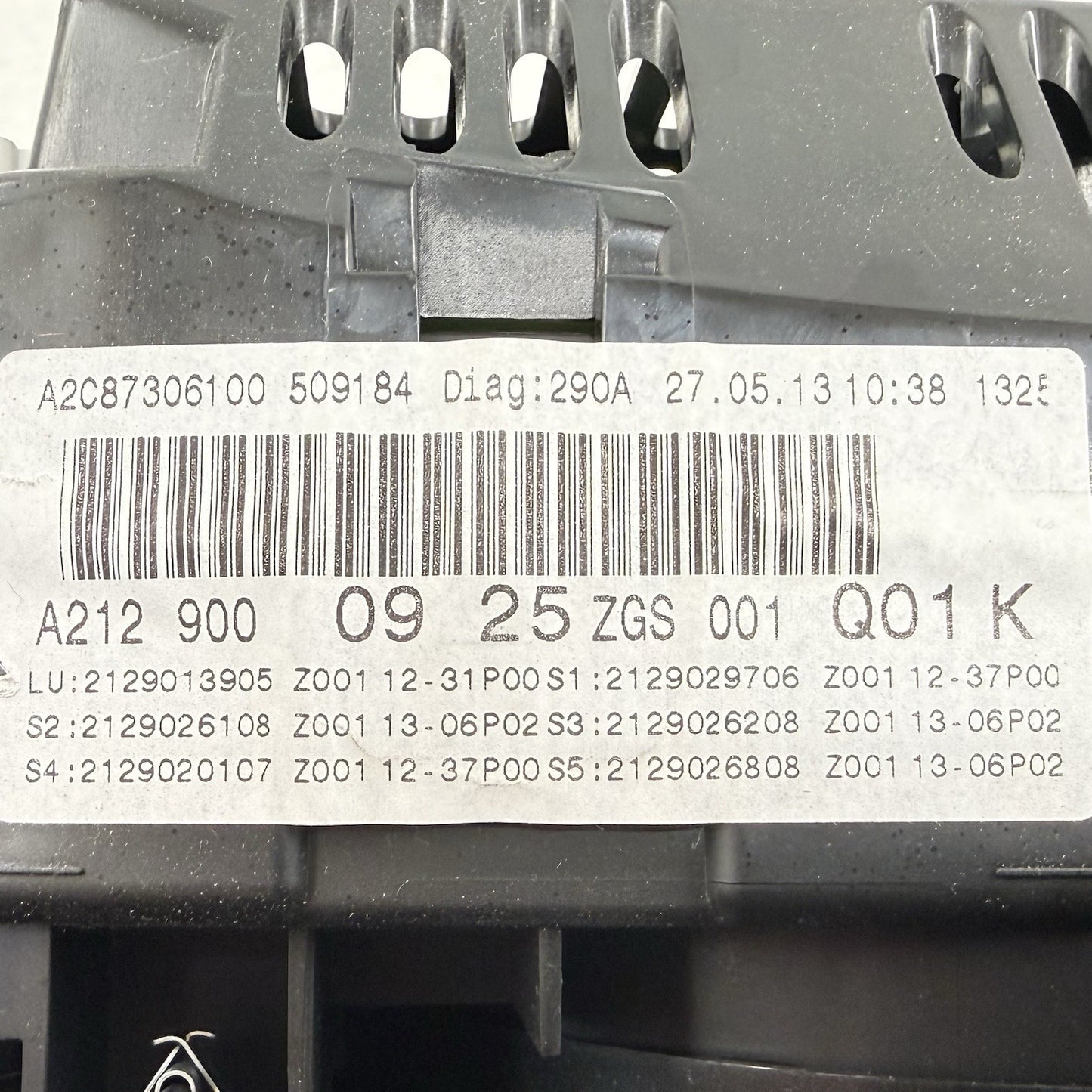 14-16 Mercedes W212 E350 Speedometer Instrument Cluster Gauge 56K Miles OEM