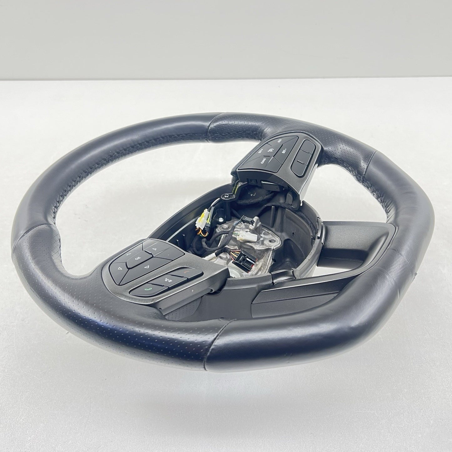 18-23 Dodge Challenger Charger Flat Bottom Steering Wheel Leather OEM *NOTE*