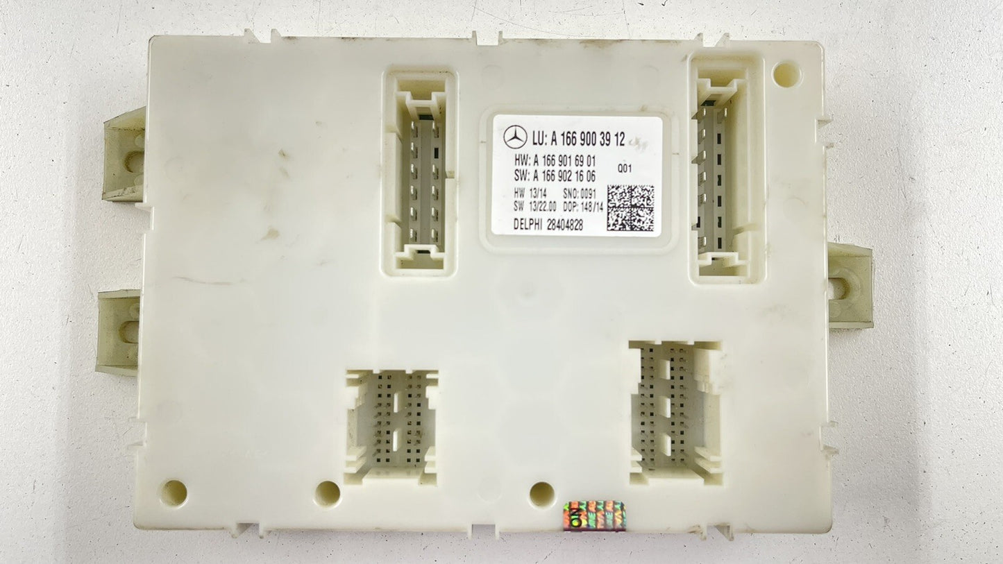 13-16 MERCEDES BENZ GL350 X166 REAR SAM CONTROL MODULE 1669003912 OEM