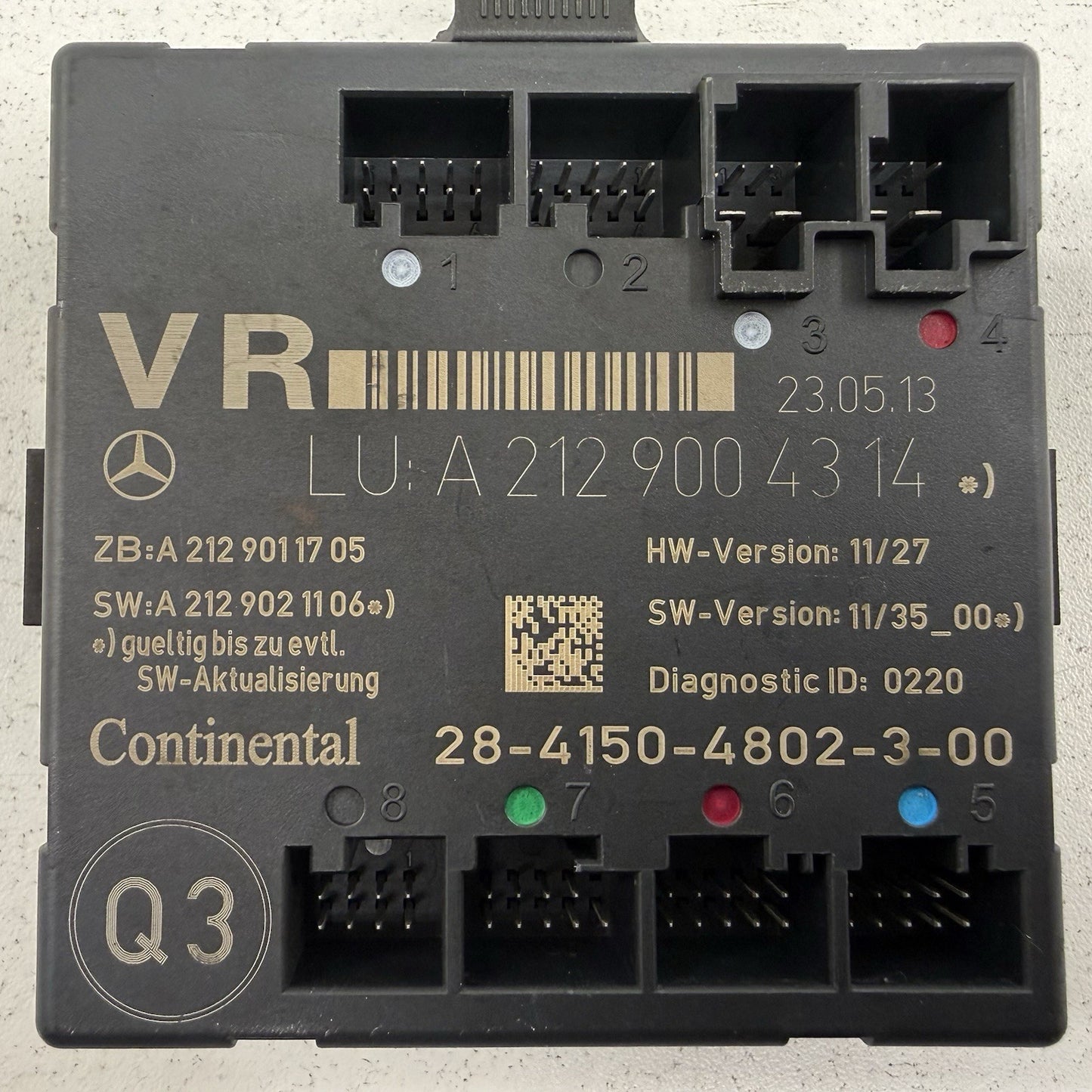 10-16 Mercedes W212 E350 Right Front Door Control Module 2129004314 OEM