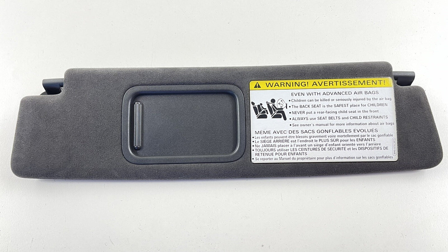 17-22 AUDI R8 PLUS DRIVER LEFT FRONT SUNVISOR SUN VISOR SHADE BLACK OEM