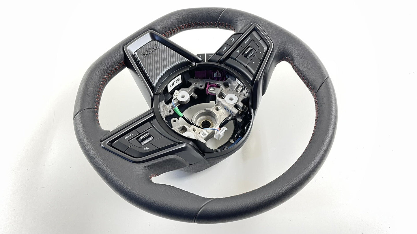 22-26 Subaru WRX Driver Steering Wheel Leather Black OEM