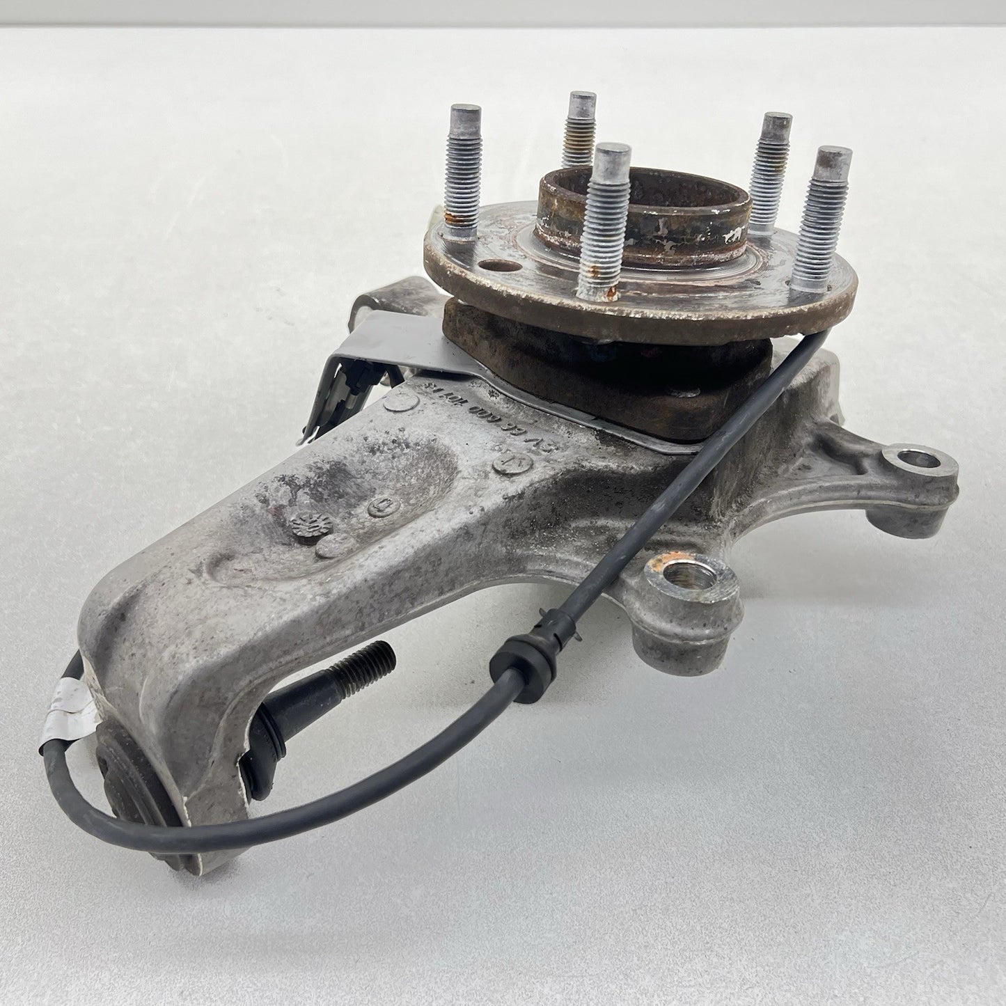 01-04 CORVETTE C5 Z06 RIGHT FRONT SPINDLE KNUCKLE HUB WITH CONTROL ARM SET OEM
