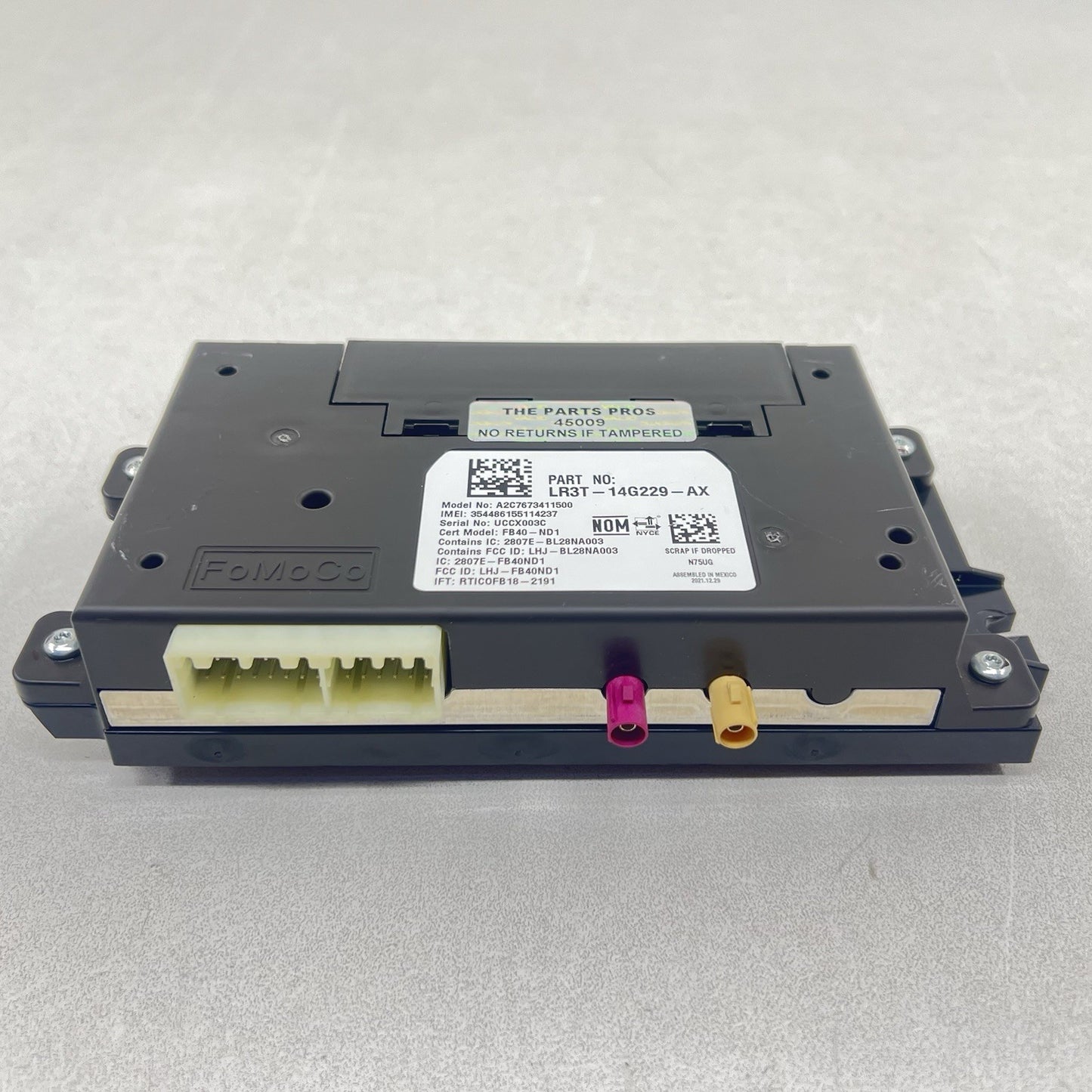 18-23 FORD MUSTANG GT TELEMATICS COMMUNICATION CONTROL MODULE LR3T-14G229-AX OEM