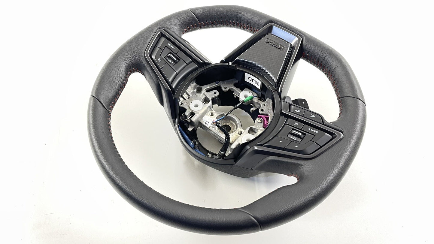 22-26 Subaru WRX Driver Steering Wheel With Paddle Shifters Leather Black OEM