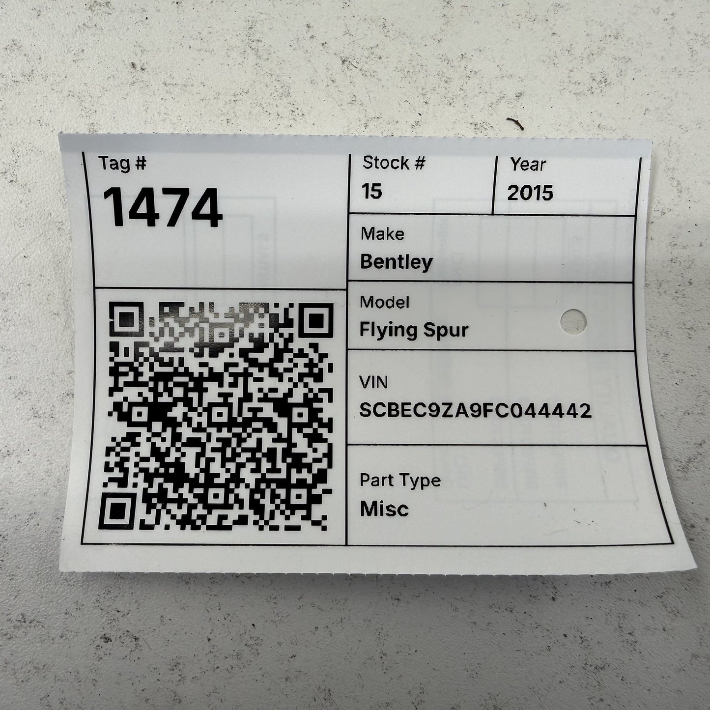 2014-2018 Bentley Flying Spur W12 Engine Control Module ECU Pair 07C907309 OEM