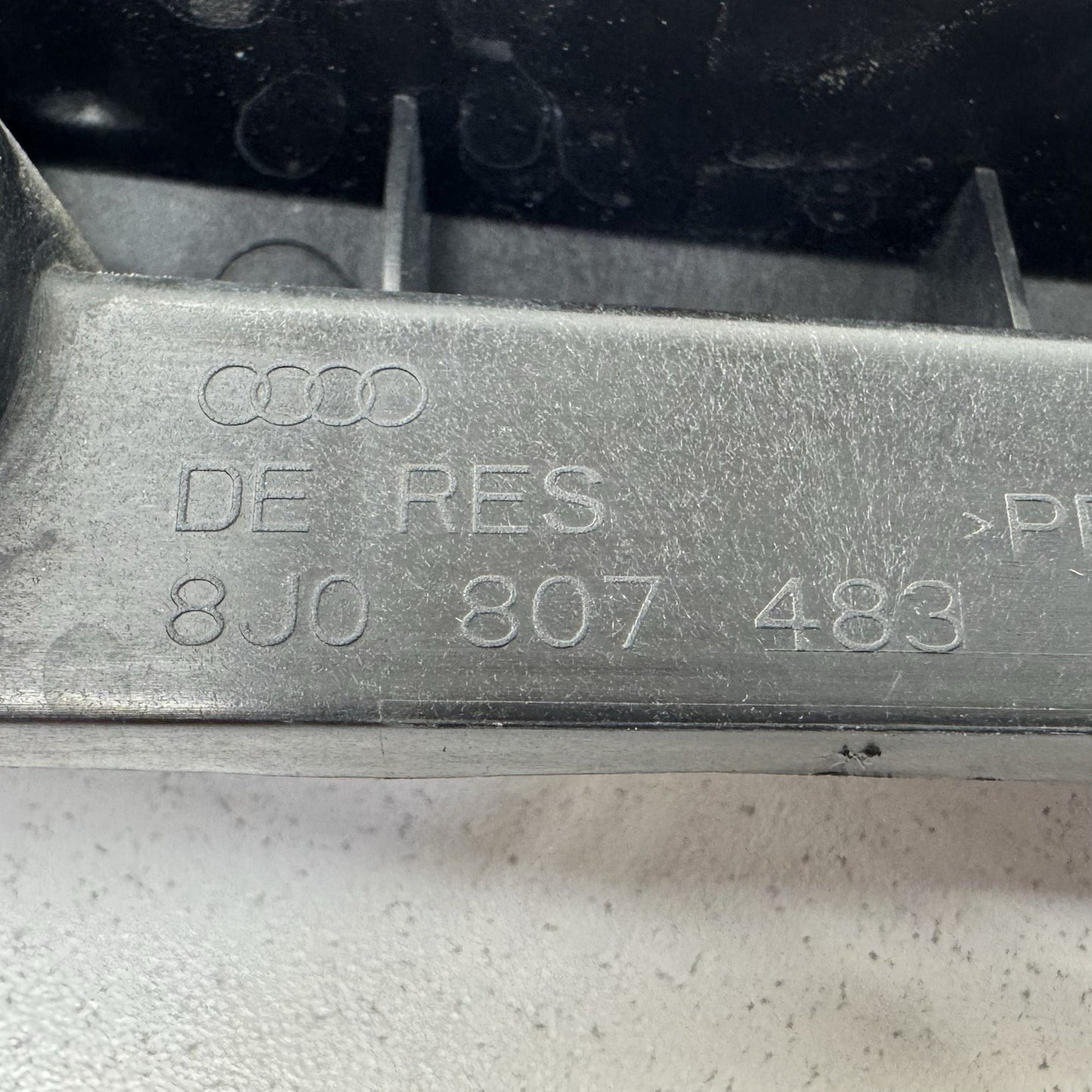 08-15 Audi TT Driver Left Rear Bumper Bracket Mount Pair OEM