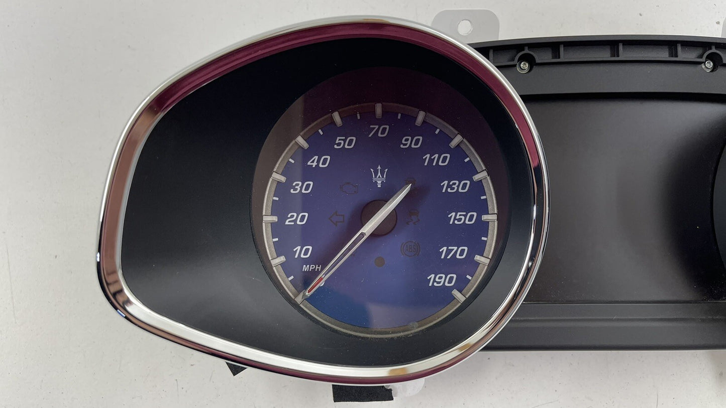 2018 MASERATI QUATTROPORTE SPEEDOMETER INSTRUMENT GAUGE CLUSTER 36K MILES OEM