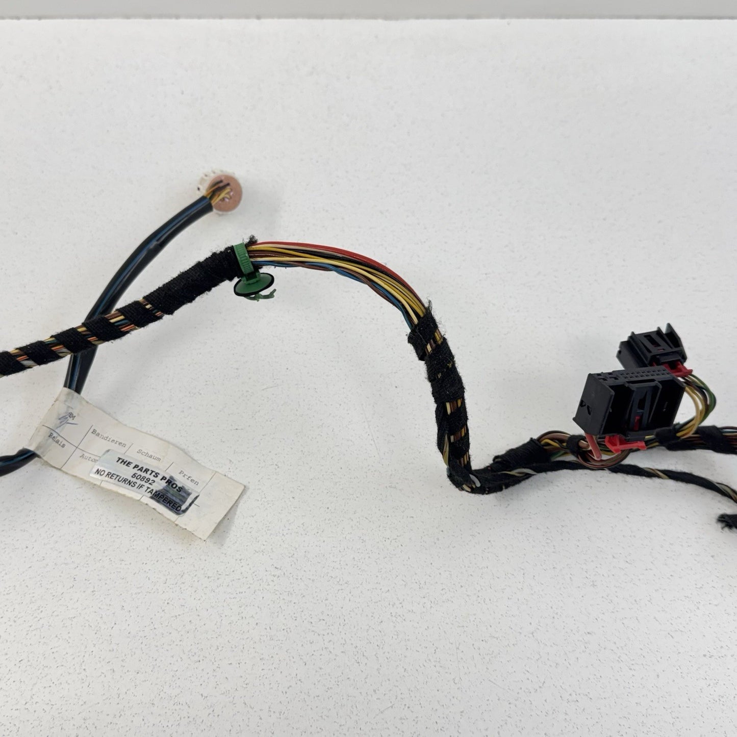 05-08 Porsche 911 997 Cayman 987 Right Door Wire Harness W/ Airbag Plug OEM