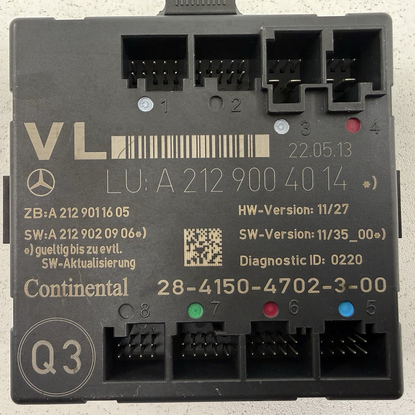 10-16 Mercedes W212 E350 Driver Left Front Door Control Module 2129004014 OEM