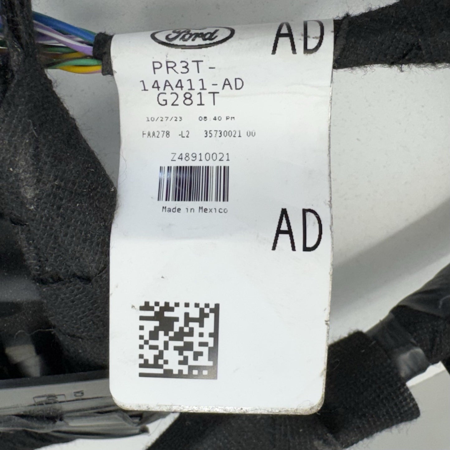 2024 Ford Mustang GT Chassis Main Body Wiring Wire Harness OEM