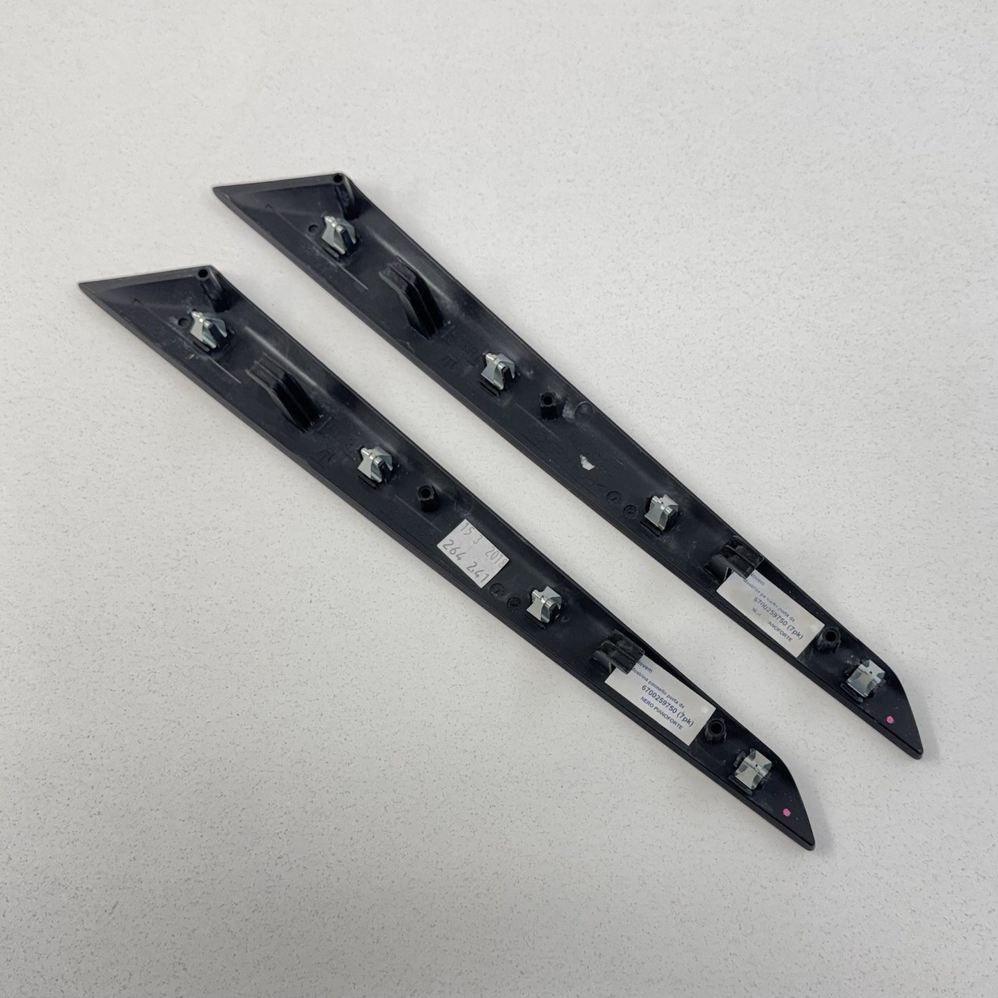14-24 Maserati Ghibli Left Right Front Rear Door Panel Trim Set Wood Grain OEM