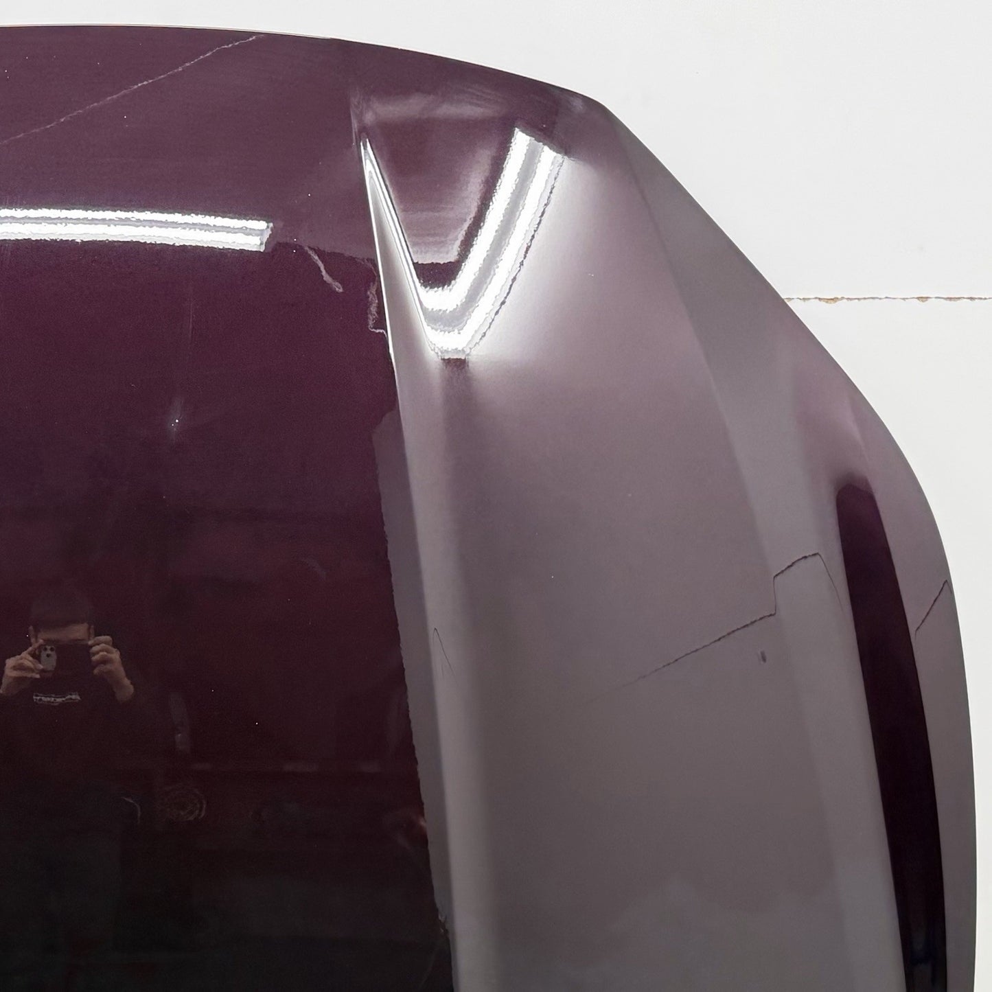 14-24 Maserati Ghibli Hood Bonnet Panel Complete W/ Hinges Rosso Folgore OEM