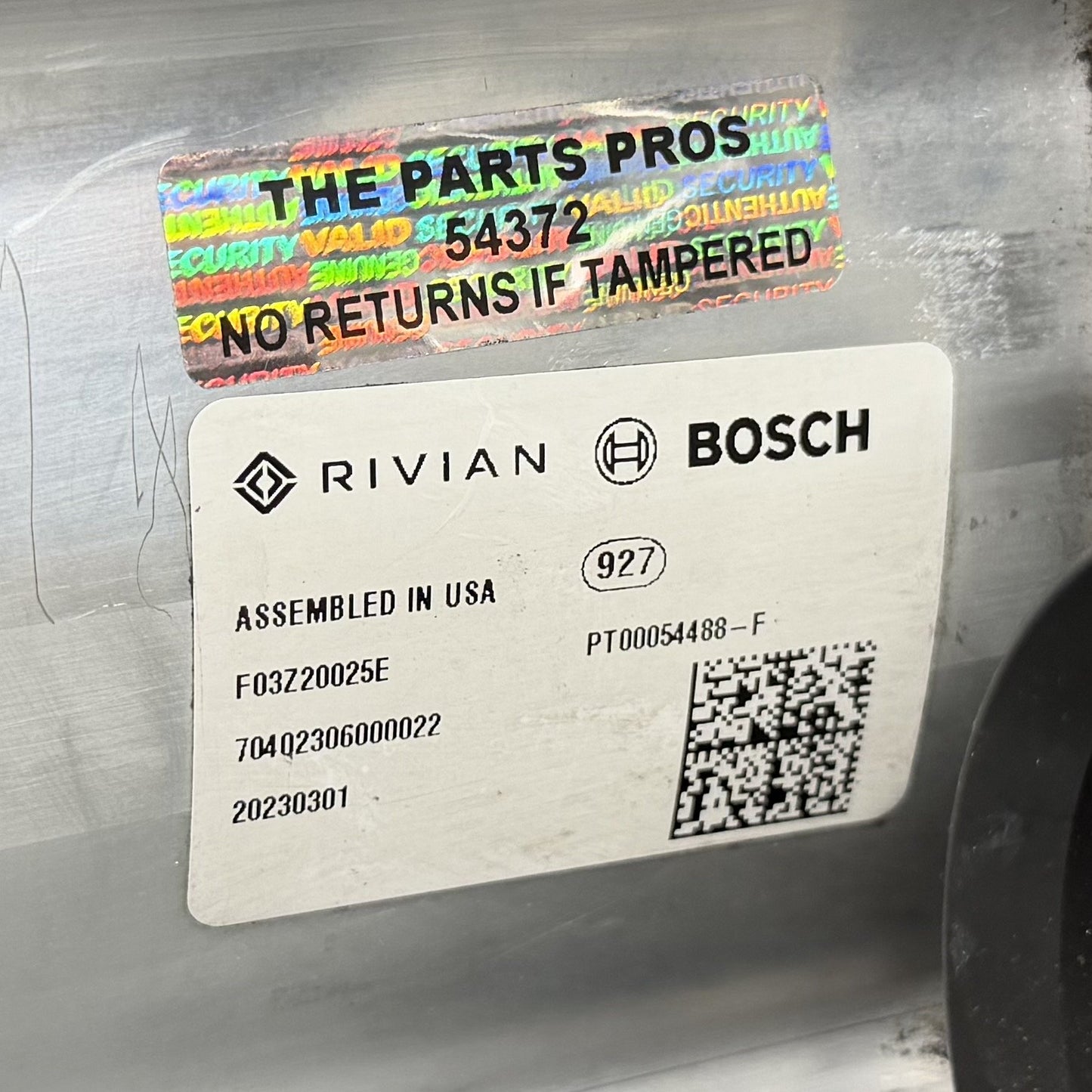 2022-2024 Rivian R1S Quad Motor Rear Drive Unit Electric Motor PT00054488-F OEM