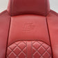 18-24 Audi S4 S5 Passenger Right Front Sport Seat Upper Cushion Magma Red OEM
