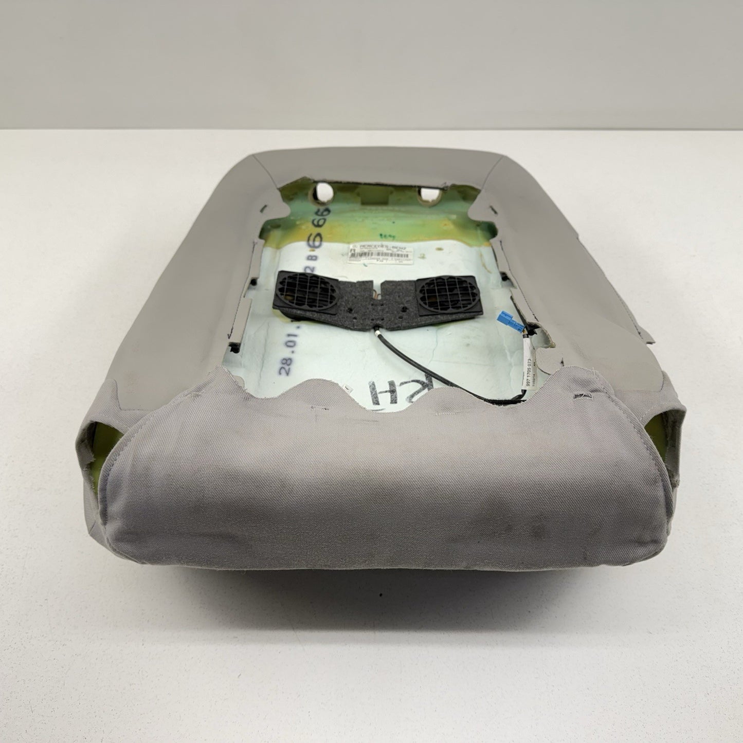 12-14 Mercedes W218 CLS550 Right Front Upper Seat Cushion Leather Gray OEM