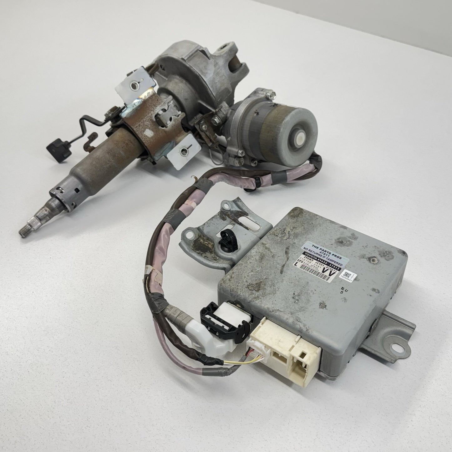 16-17 Toyota Prius V Power Steering Column Assembly W/ Power Steering Module OEM