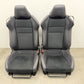13-20 Subaru BRZ Limited Front Seat Pair Suede Black W/ Red Stitching OEM