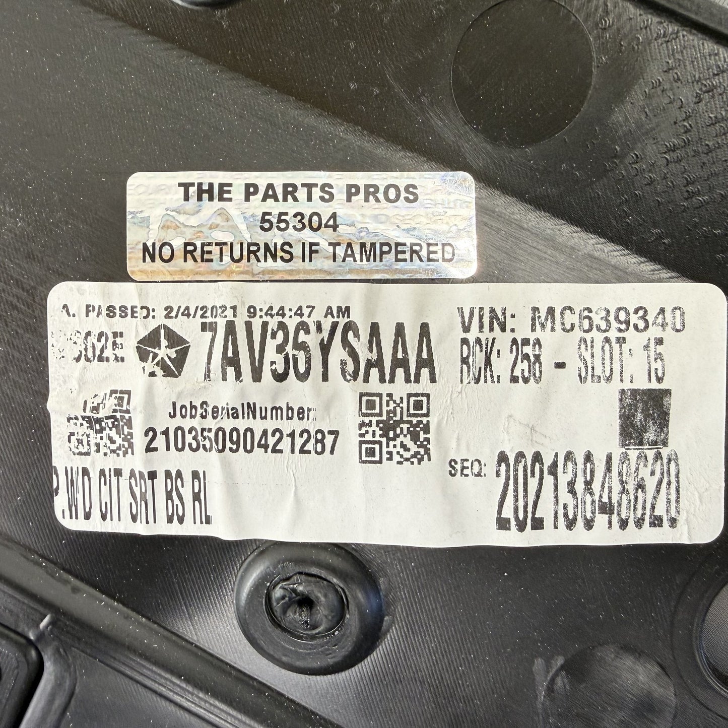 2021-2024 Dodge Durango SRT 392 Interior Door Trim Panel Set Black OEM