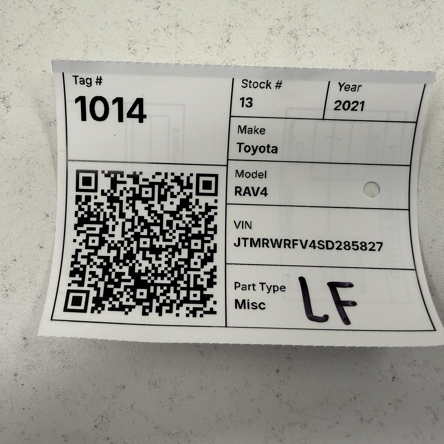 2019-2025 Toyota RAV4 Driver Left Front Seat Airbag Air Bag 73920-0R080 OEM