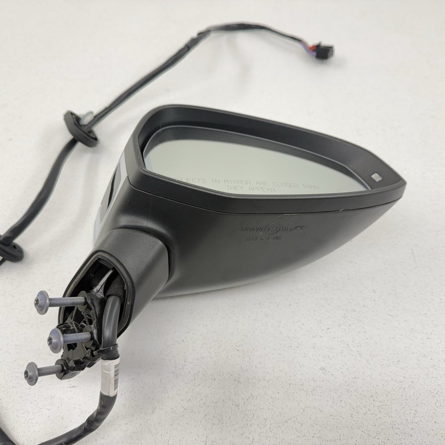 17-19 Audi S4 Passenger Right Door Mirror Side View Blind Spot Aluminum OEM