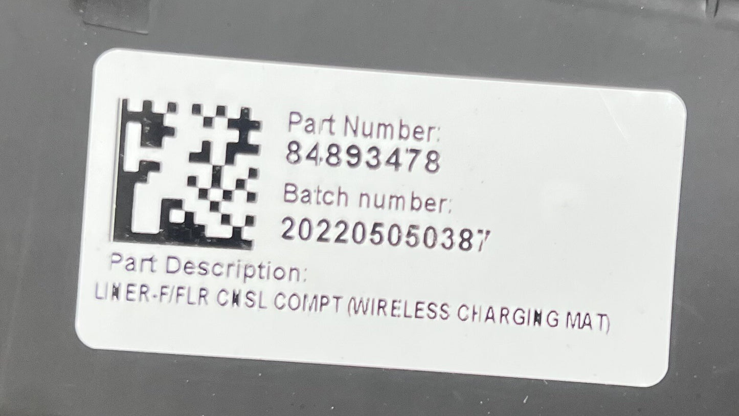 22-24 CADILLAC CT5 WIRELESS PHONE CHARGING PAD RUBBER TRIM COVER 84893478 OEM