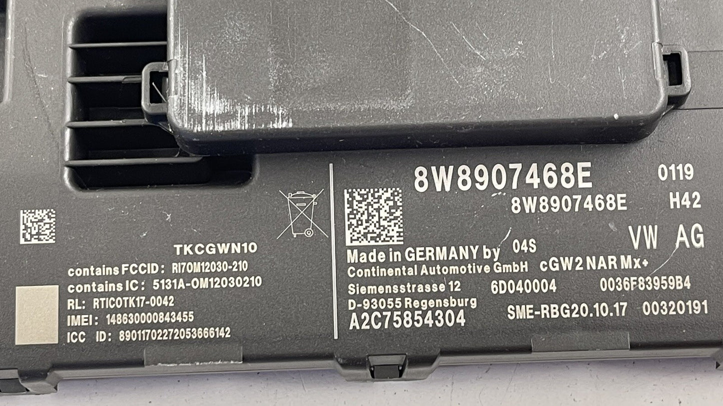 17-20 AUDI A4 S4 A5 S5 INTERFACE GATEWAY CONTROL MODULE 8W8907468F OEM