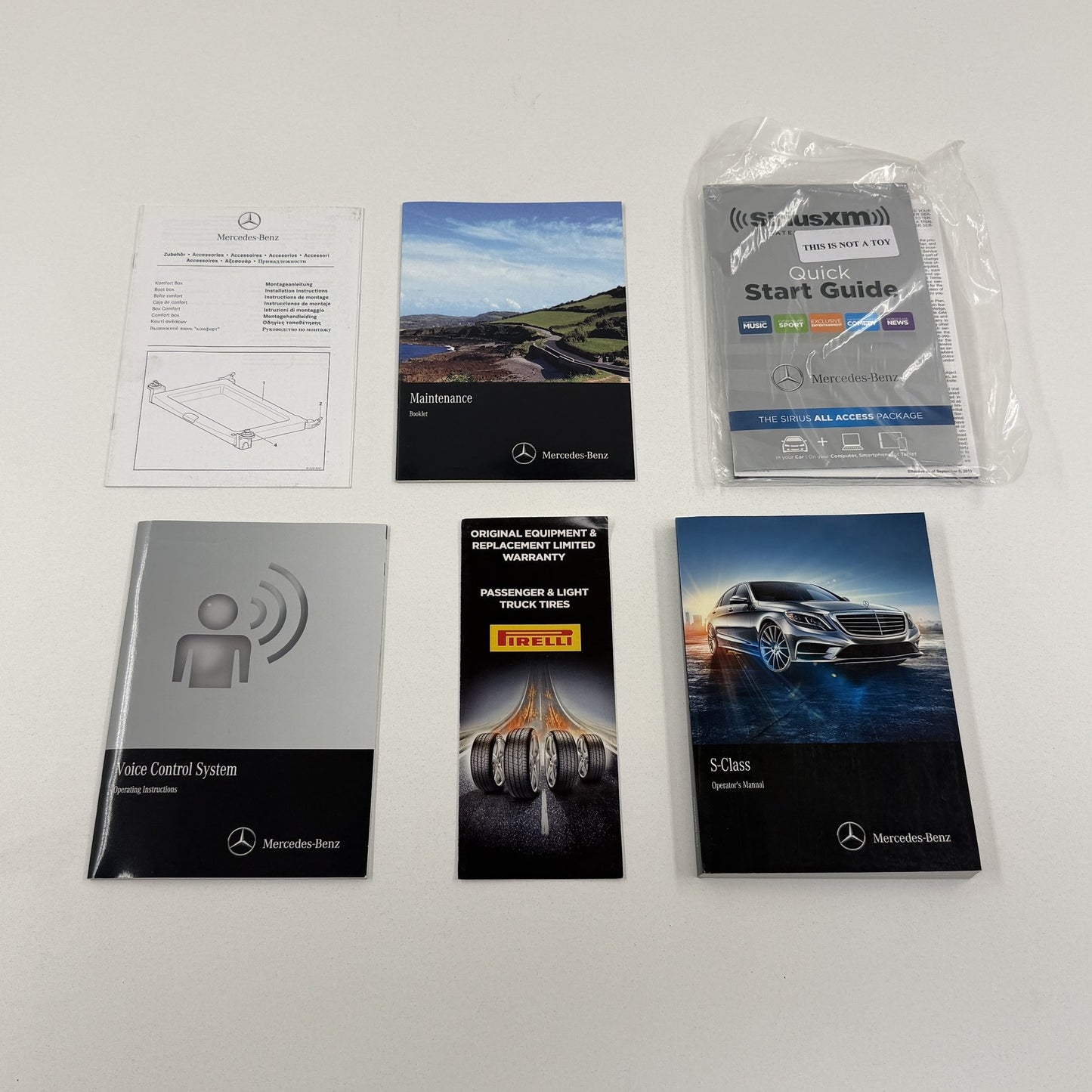 2015 Mercedes-Benz S550 W222 Vehicle Operator Owner's Manual Set With Case OEM