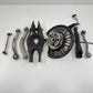 12-18 Mercedes W218 CLS550 Left Rear Knuckle W/ Control Arm Suspension Set OEM