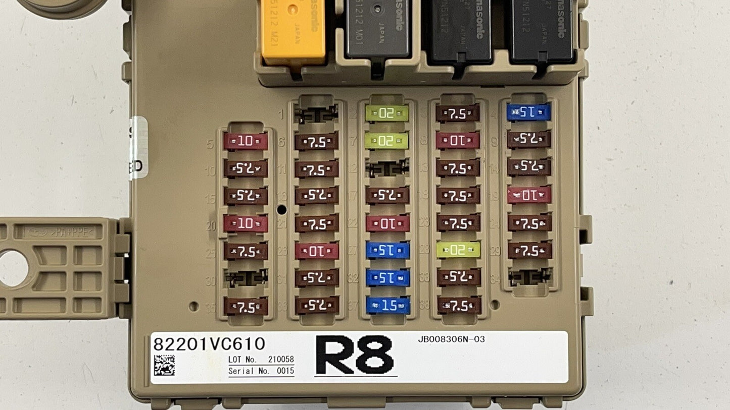 22-23 SUBARU WRX INTERIOR CABIN FUSE RELAY JUNCTION BOX 82201VC610 OEM