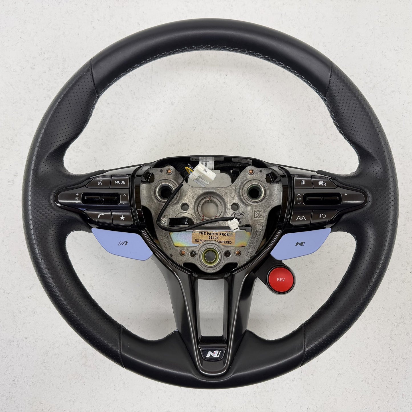 2022-2026 Hyundai Elantra N Manual Transmission Steering Wheel Leather Black OEM