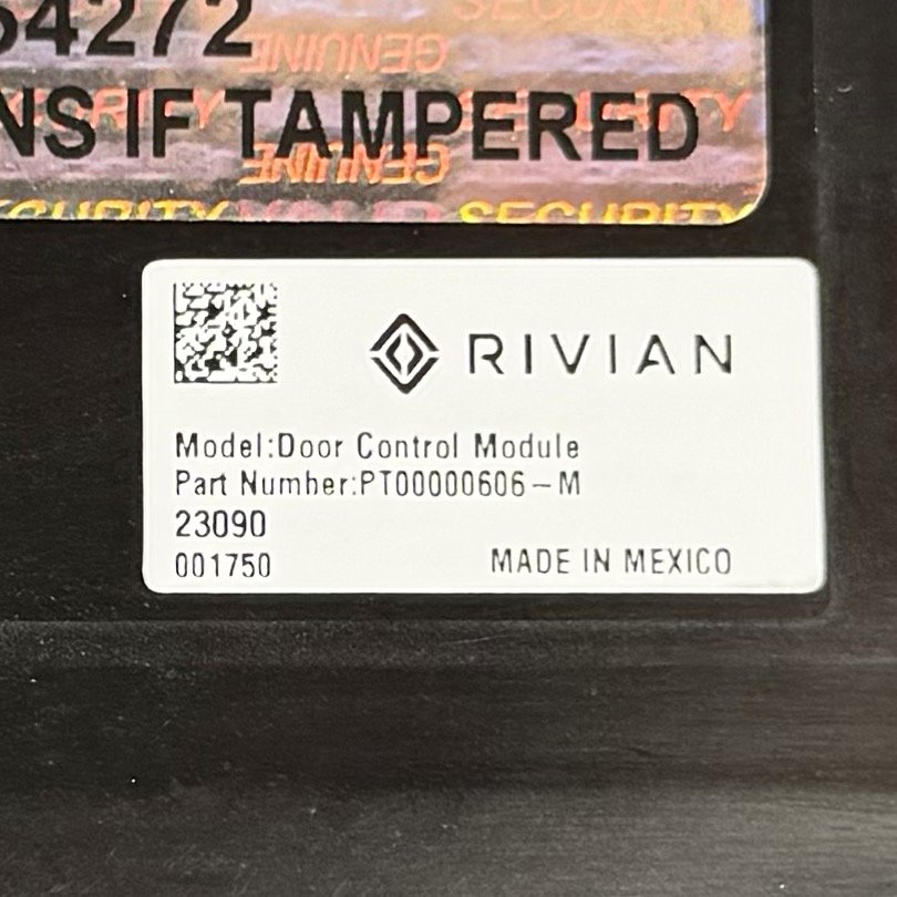 2022-2024 Rivian R1S Driver Left Rear Door Shell Complete W/ Glass OEM