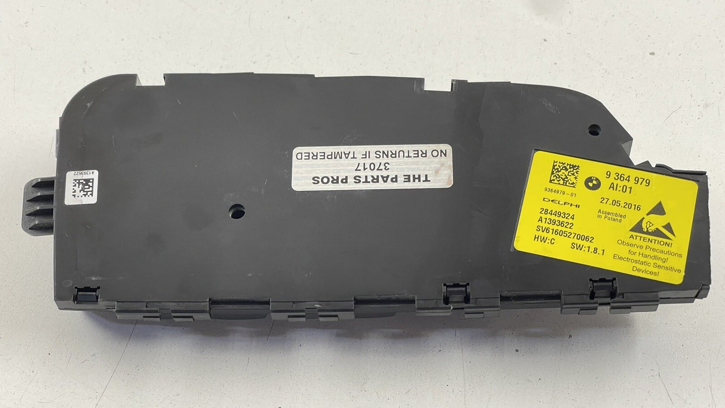 12-19 BMW M6 DRIVER LEFT FRONT SEAT CONTROL SWITCH 9364979 OEM
