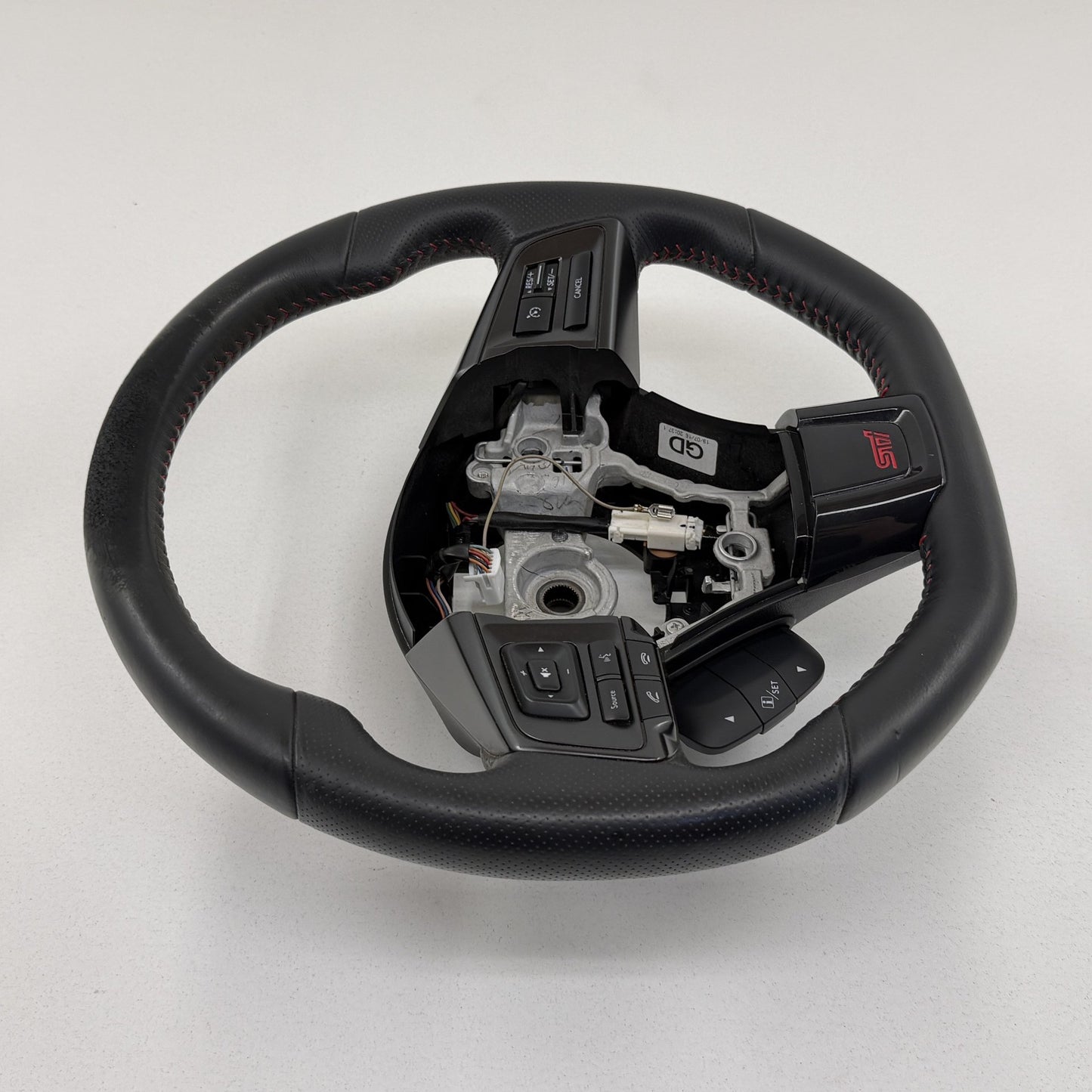 2018-2021 Subaru WRX STI Steering Wheel Leather W/ Piano Black Trim OEM