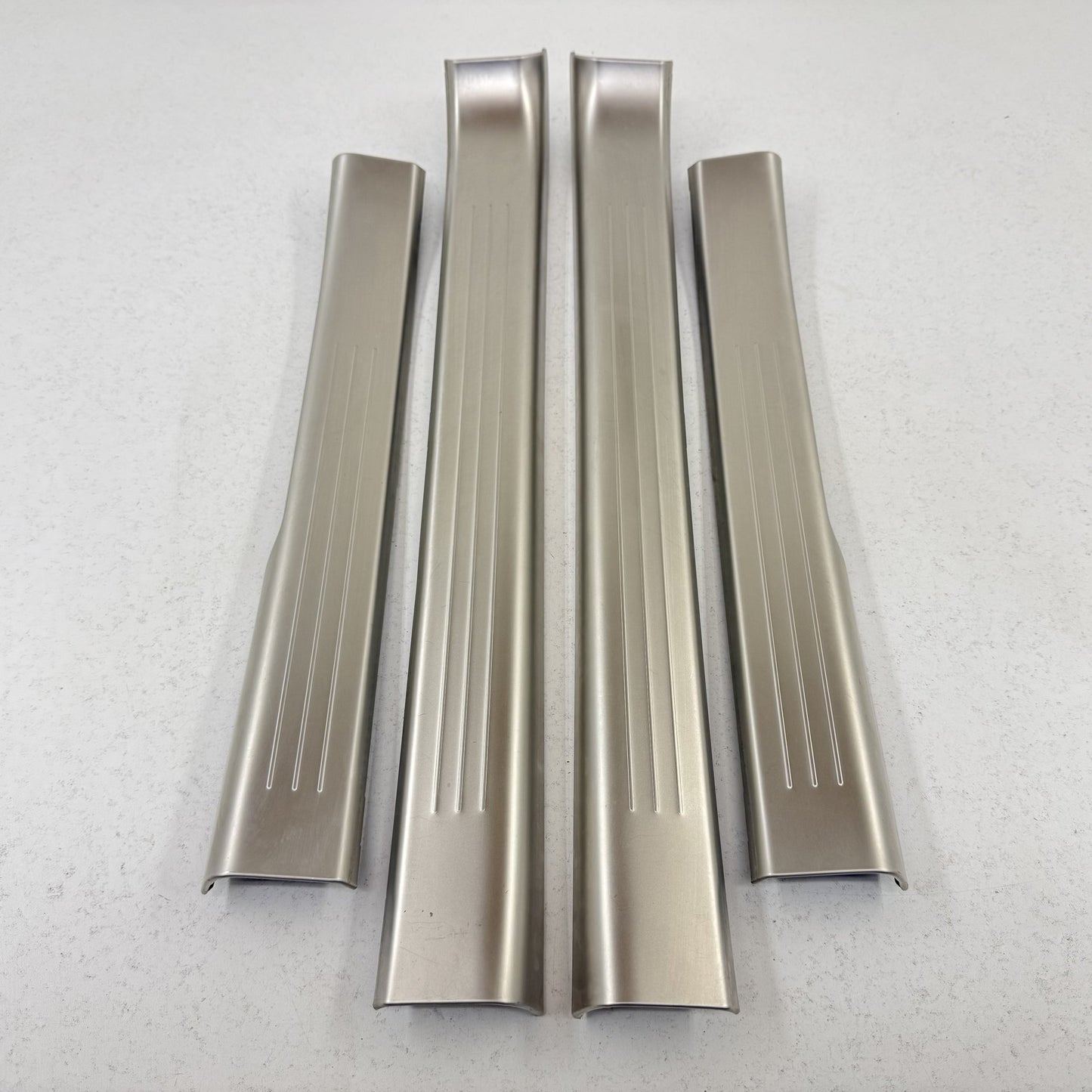 2014-2018 Bentley Flying Spur Door Sill Scuff Kick Plate Set Front & Rear OEM