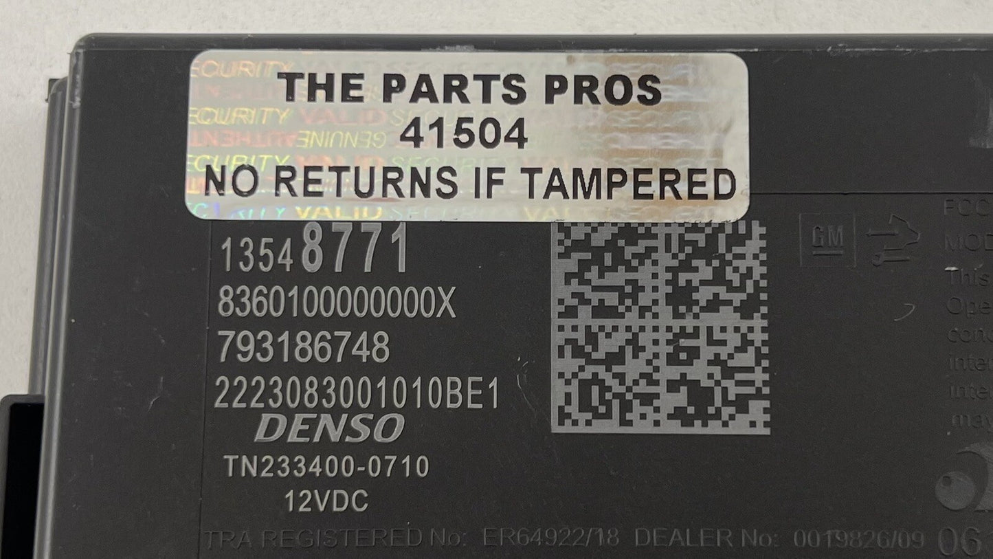 22-24 CADILLAC CT5 V BLACKWING BODY CONTROL MODULE BCM 13548771 OEM