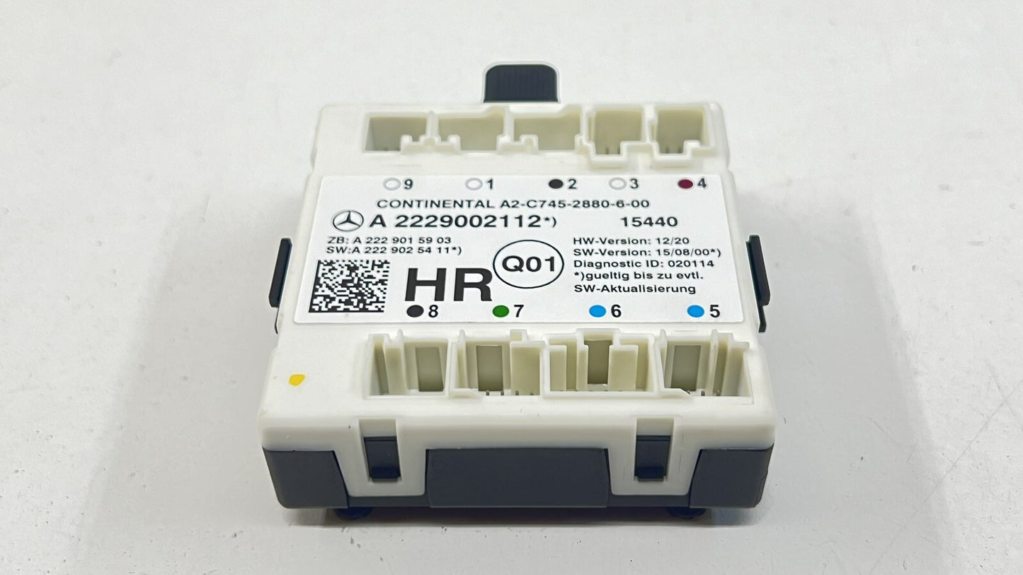 15-21 MERCEDES-BENZ C63S PASSENGER RIGHT REAR DOOR CONTROL MODULE OEM