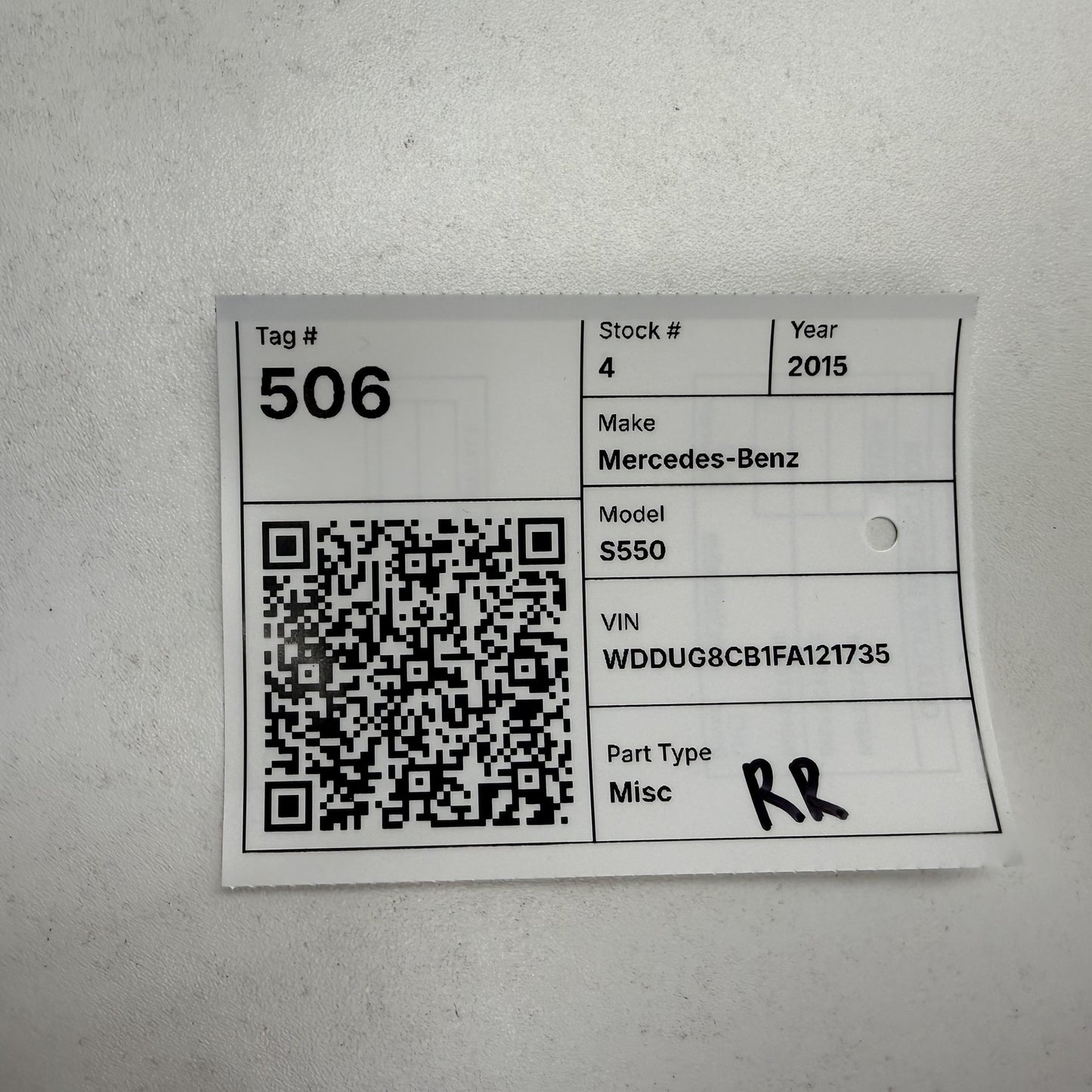 2014-2017 Mercedes-Benz S550 W222 Right Rear Seatbelt Seat Belt Retractor OEM