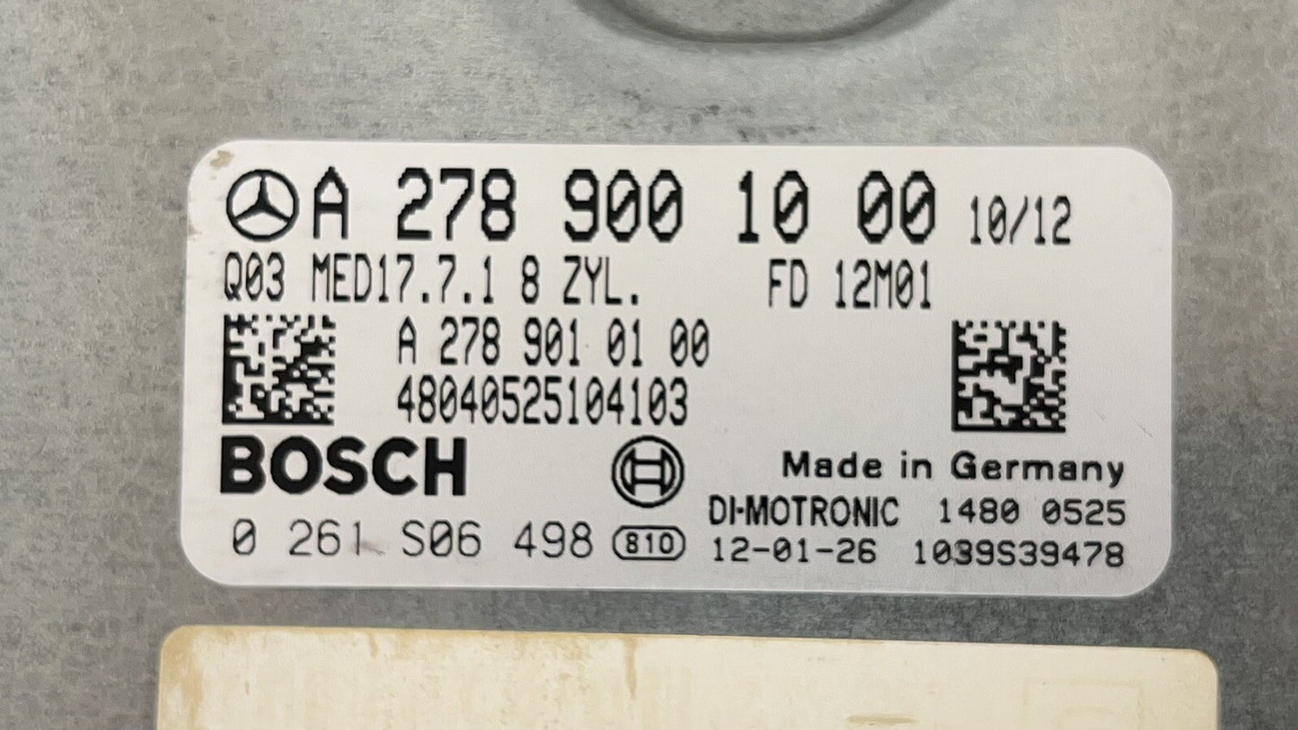 12-14 Mercedes CLS550 W218 Engine Control Module ECU Ignition Switch Key Set OEM