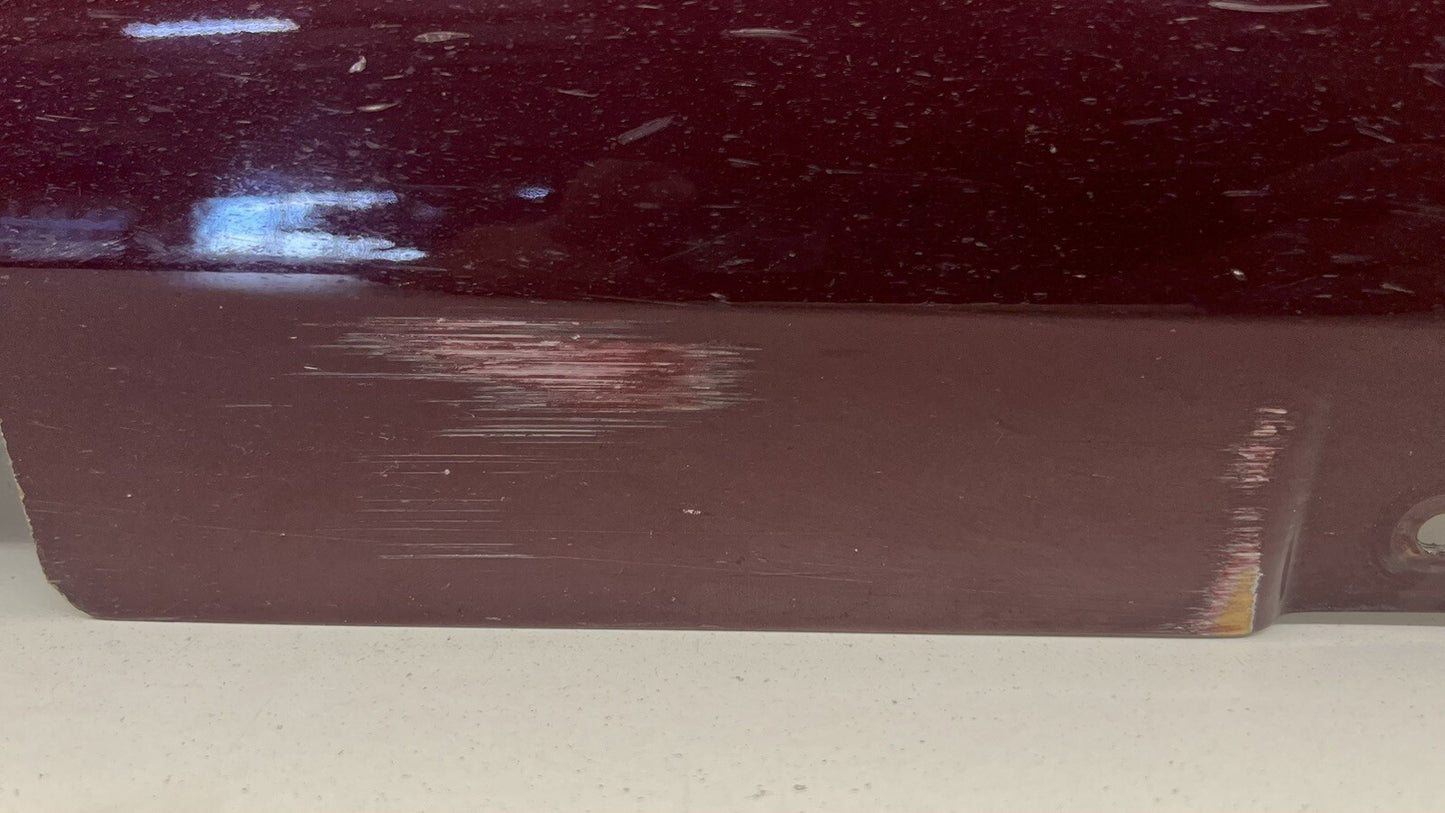 07-09 ASTON MARTIN VANTAGE LEFT SIDE SKIRT ROCKER PANEL COVER MERLOT RED OEM