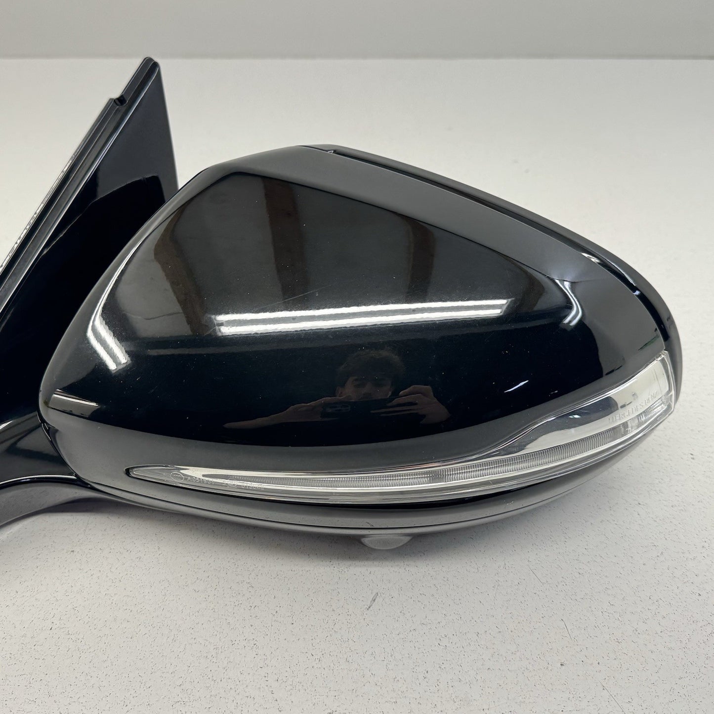 14-17 Mercedes S550 W222 Left Door Mirror Side View W/ Blind Spot & Camera OEM
