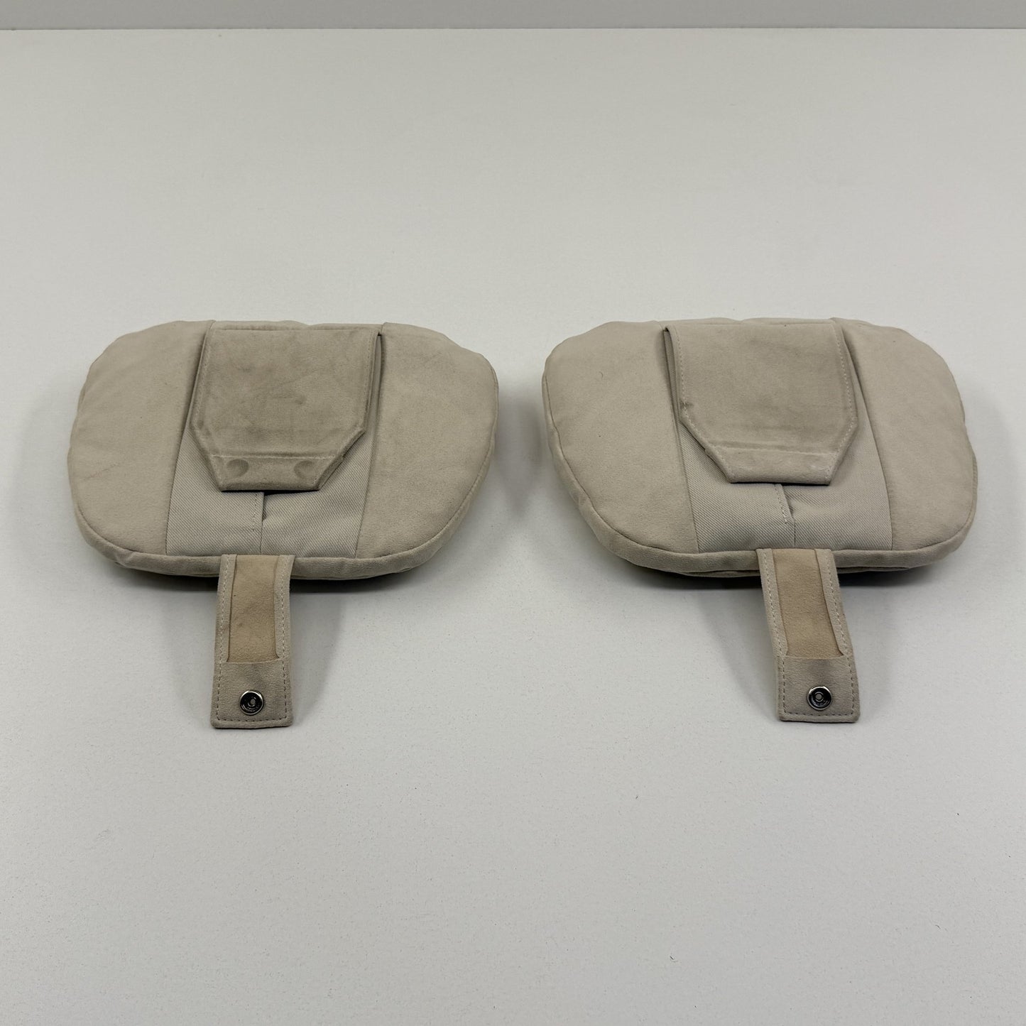2014-2020 Mercedes-Benz S550 W222 Rear Seat Headrest Pillow Pair Beige OEM