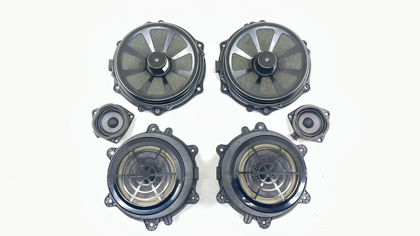 10-16 PORSCHE PANAMERA FRONT AND REAR DOOR SPEAKER TWEETER SET OEM