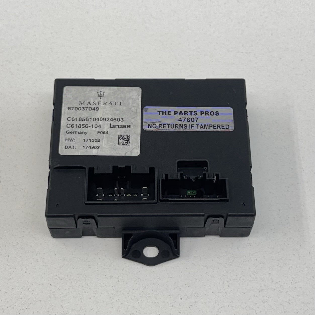 14-24 Maserati Ghibli Trunk Hands Free Release Open Control Module 670037049 OEM